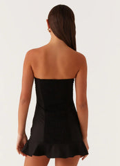Delmi Bustier Mini Dress - Black