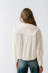 Amelia Collared Blouse In White
