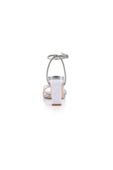 Kian Block Heel Sandals Silver