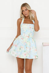 Daydream Bloom Halter Mini Dress Floral